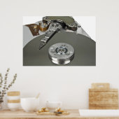 Internals van een vaste schijf poster (Keuken)