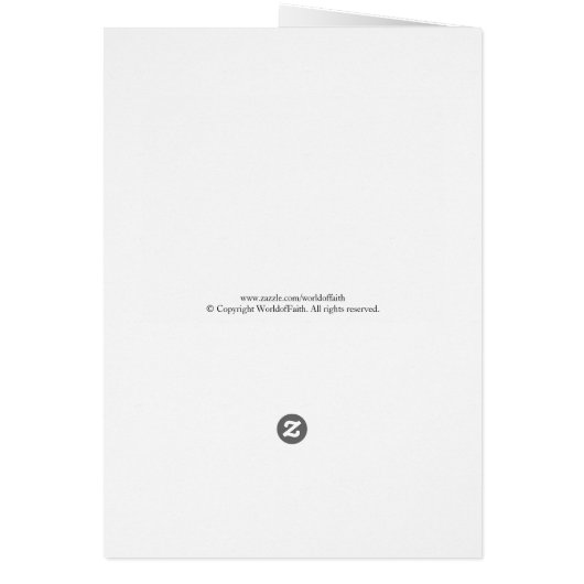 Internationaal Faiths Wenskaart aanpassen (Achterkant)