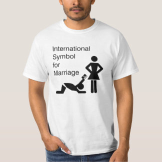 Internationaal huwelijkssymbool t-shirt