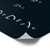Internationaal > Japans | Katakana Alphabet カタカナ D Poster (Hoek)