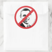 Internationaal NEE! Obama Ronde Sticker (Tas)
