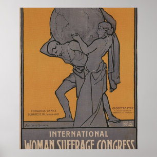Internationaal Poster voor de perspropaganda bij v
