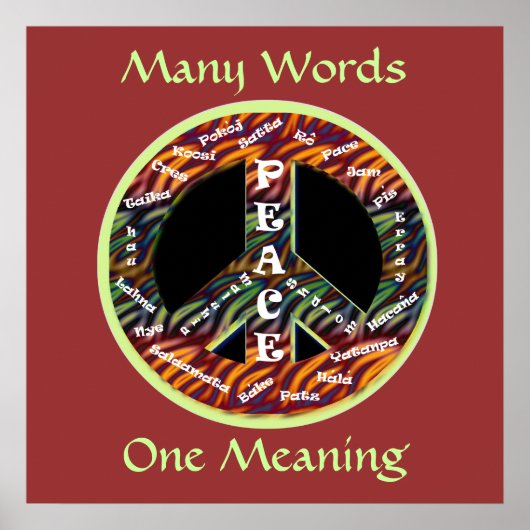 Internationaal Poster voor vredeshandtekeningen (Voorkant)