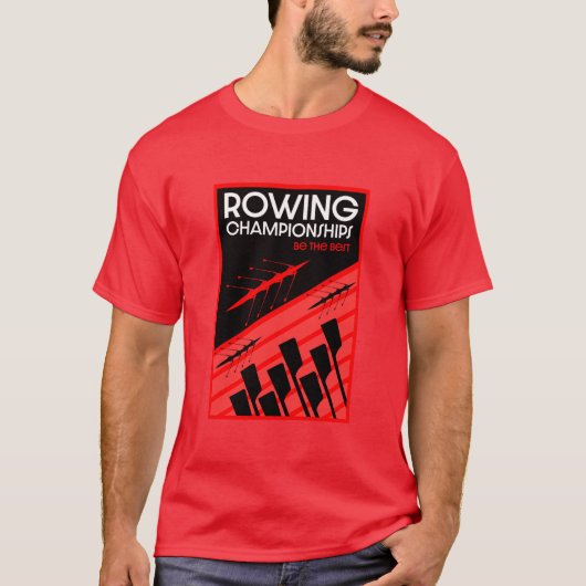 Internationaal roeien t-shirt (Voorkant)