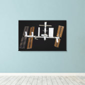 Internationaal ruimtestation 14 canvas afdruk (Insitu (Houten vloer))