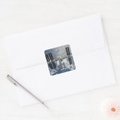 Internationaal ruimtestation 14 vierkante sticker (Envelop)