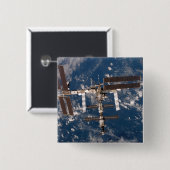 Internationaal Ruimtestation 15 Vierkante Button 5,1 Cm (Voorkant /achterkant)