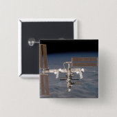 Internationaal Ruimtestation 16 Vierkante Button 5,1 Cm (Voorkant /achterkant)