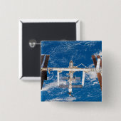 Internationaal ruimtestation 17 vierkante button 5,1 cm (Voorkant /achterkant)