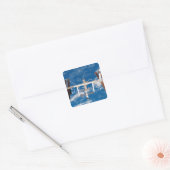 Internationaal ruimtestation 17 vierkante sticker (Envelop)