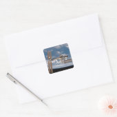 Internationaal Ruimtestation 17 Vierkante Sticker (Envelop)