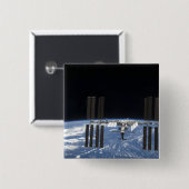 Internationaal Ruimtestation 18 Vierkante Button 5,1 Cm (Voorkant /achterkant)