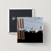 Internationaal ruimtestation 21 vierkante button 5,1 cm (Voorkant /achterkant)