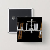 Internationaal ruimtestation 26 vierkante button 5,1 cm (Voorkant /achterkant)