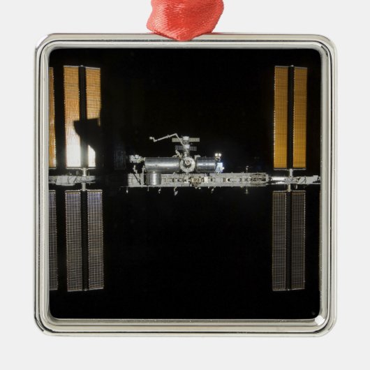 Internationaal Ruimtestation 2 Metalen Ornament (Voorkant)