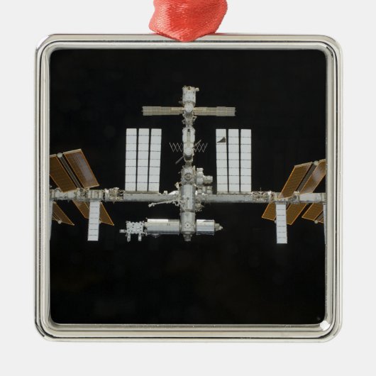 Internationaal ruimtestation 3 metalen ornament (Voorkant)