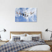 Internationaal ruimtestation 4 canvas afdruk (Insitu (Slaapkamer))