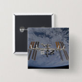 Internationaal Ruimtestation 5 Vierkante Button 5,1 Cm (Voorkant /achterkant)