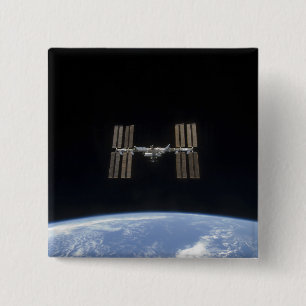 Internationaal Ruimtestation 7 Vierkante Button 5,1 Cm
