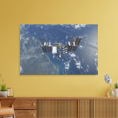 Internationaal ruimtestation in baan 3 canvas afdruk (Insitu (Woonkamer))