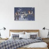 Internationaal ruimtestation in baan om aarde canvas afdruk (Insitu (Slaapkamer))