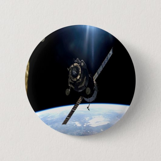 internationaal ruimtestation iss nasa aerospace ronde button 5,7 cm (Voorkant)