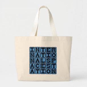 Internationaal ruimtestation, ISS, NASA Grote Tote Bag