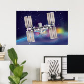 Internationaal ruimtestation poster (Thuiskantoor)