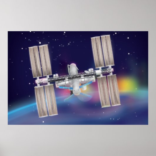 Internationaal ruimtestation poster (Voorkant)