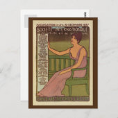  internationaal schilderij, Parijs 1897 Briefkaart (Voorkant / Achterkant)