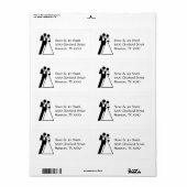 Internationaal symbool voor bride en bruom etiket (Full Sheet)