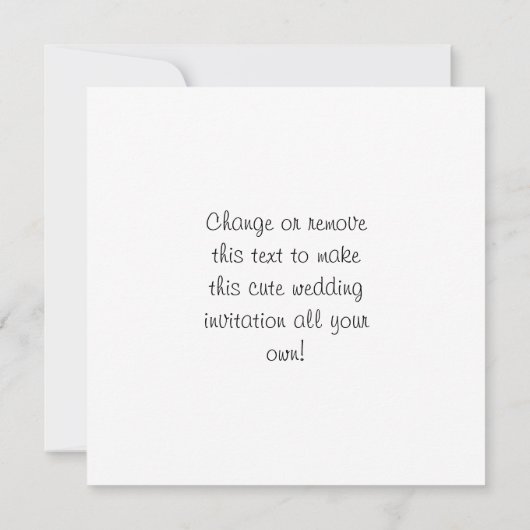 Internationaal teken voor bruid en bruidegom kaart (Achterkant)