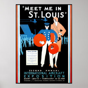 internationaal Vliegtuig Poster