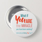 Internationaal zijn u dag citaten - Button (Voorkant /achterkant)