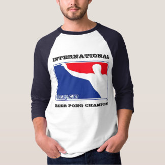 International Beer Pong Champion 3/4 sleeve T-shirt