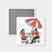 International Cafe Magneet (Voorkant / Achterkant)