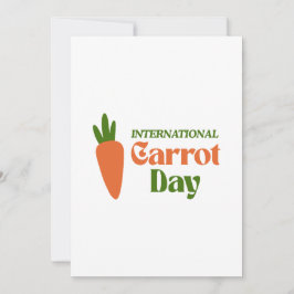 International Carrot Day Feestdagenkaart