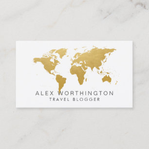 International chic de carte du monde d'or