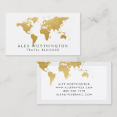 International chic de carte du monde d'or (Devant / Derrière)