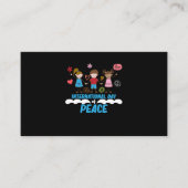 International Day Peace Earth World Peace Day Informatiekaartje (Voorkant)
