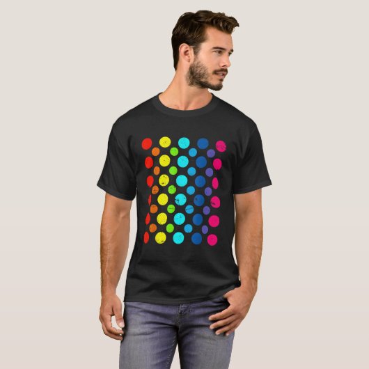 International Dot Day Retro Happy Dot Day Septembe T-shirt (Voorkant volledig)