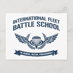 International Fleet Battle School Ender Briefkaart