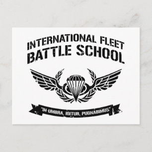 International Fleet Battle School Ender Briefkaart
