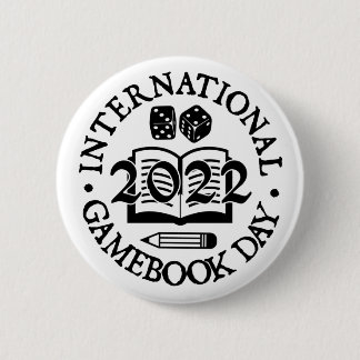International Gamebook Day 2022 Badge Ronde Button 5,7 Cm