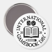 International Gamebook Day Fridge Magnet Magneet (Voorkant / Achterkant)