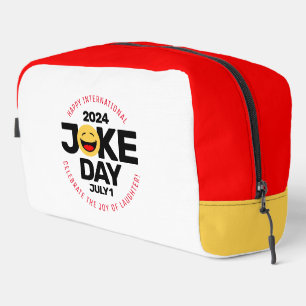 International Joke Day lachend gezicht Toilettasje