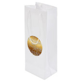 International Kerstnavidad Wine Gift Bag Wijn Cadeautas (Achterkant Gekanteld)