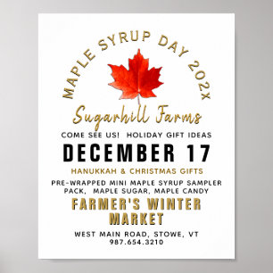International Maple Syrup Day Promotion Poster