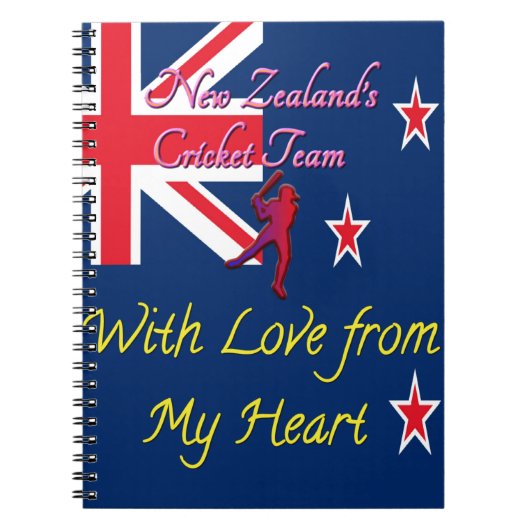International New Zealand Cricket Notitieboek (Voorkant)
