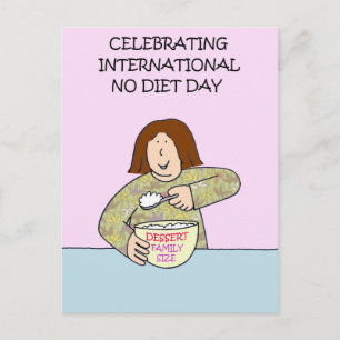International No Diet Day - 6 mei Briefkaart